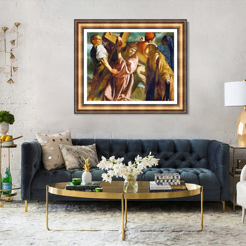 INVIN ART Framed Canvas Art Giclee Print Series#004 by Michelangelo Merisi da Caravaggio Wall Art Living Room Home Office Decorations