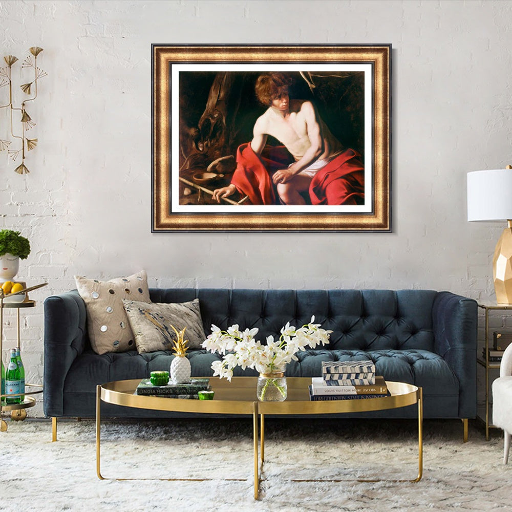 INVIN ART Framed Canvas Art Giclee Print Series#006 by Michelangelo Merisi da Caravaggio Wall Art