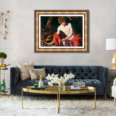 INVIN ART Framed Canvas Art Giclee Print Series#006 by Michelangelo Merisi da Caravaggio Wall Art Living Room Home Office Decorations
