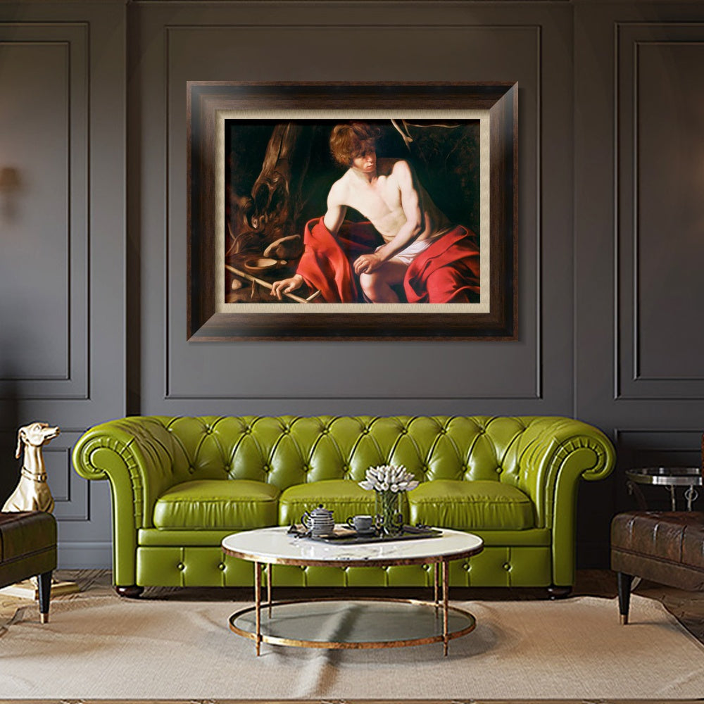 INVIN ART Framed Canvas Art Giclee Print Series#006 by Michelangelo Merisi da Caravaggio Wall Art