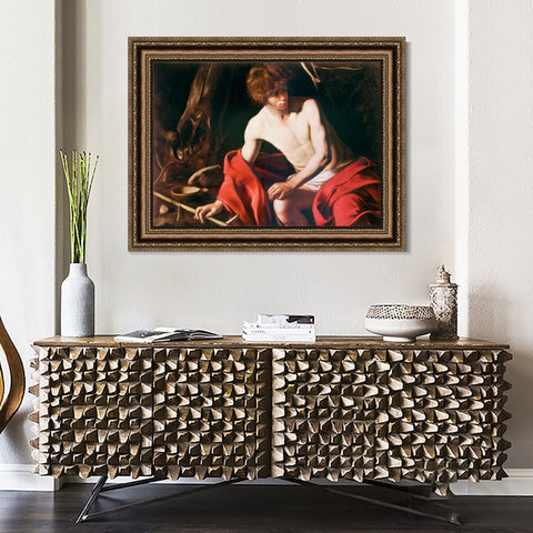 INVIN ART Framed Canvas Art Giclee Print Series#006 by Michelangelo Merisi da Caravaggio Wall Art Living Room Home Office Decorations