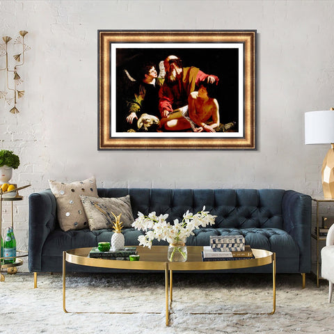 INVIN ART Framed Canvas Art Giclee Print Series#012 by Michelangelo Merisi da Caravaggio Wall Art Living Room Home Office Decorations