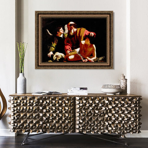 INVIN ART Framed Canvas Art Giclee Print Series#012 by Michelangelo Merisi da Caravaggio Wall Art Living Room Home Office Decorations
