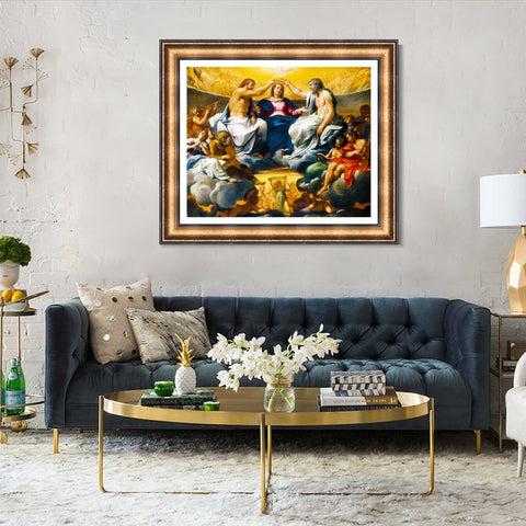 INVIN ART Framed Canvas Art Giclee Print Series#019 by Michelangelo Merisi da Caravaggio Wall Art Living Room Home Office Decorations