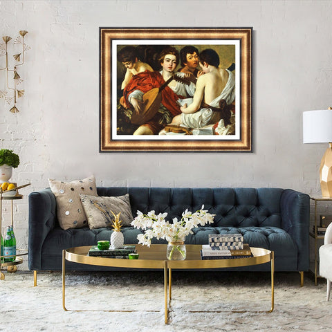 INVIN ART Framed Canvas Art Giclee Print Series#022 by Michelangelo Merisi da Caravaggio Wall Art Living Room Home Office Decorations