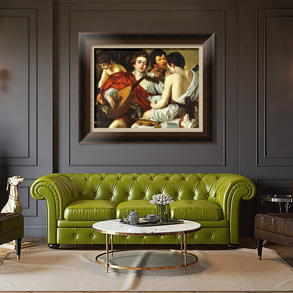 INVIN ART Framed Canvas Art Giclee Print Series#022 by Michelangelo Merisi da Caravaggio Wall Art Living Room Home Office Decorations