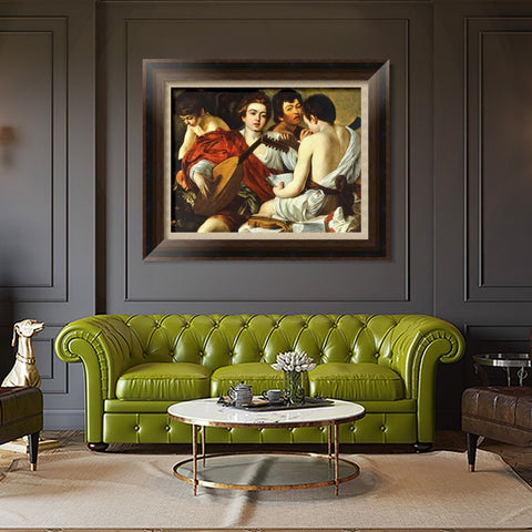 INVIN ART Framed Canvas Art Giclee Print Series#022 by Michelangelo Merisi da Caravaggio Wall Art Living Room Home Office Decorations