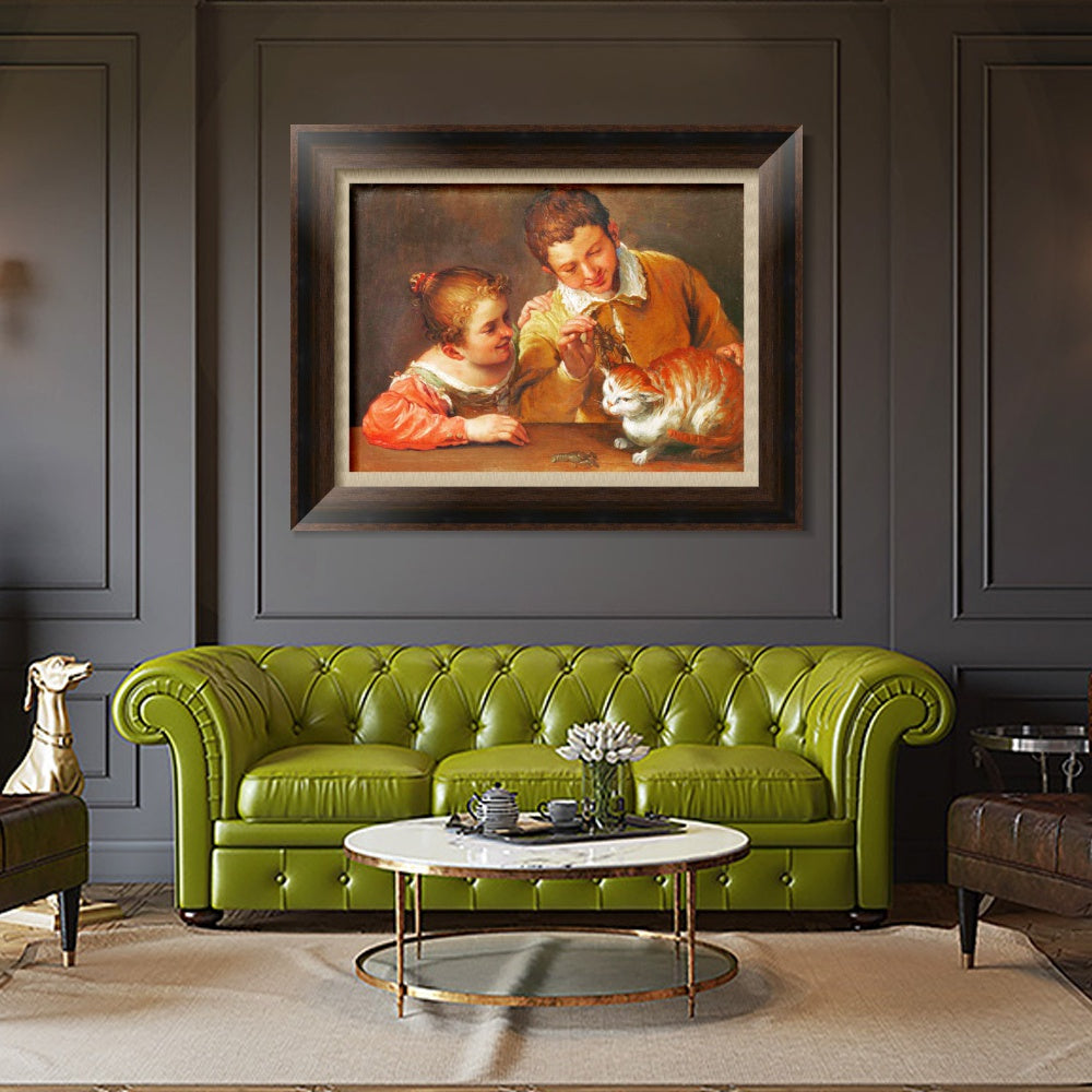 INVIN ART Framed Canvas Art Giclee Print Series#023 by Michelangelo Merisi da Caravaggio Wall Art