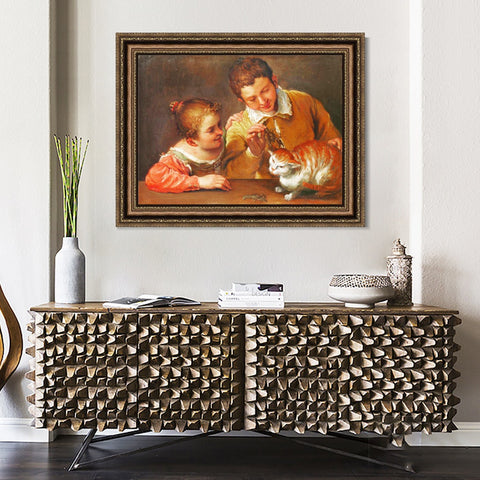 INVIN ART Framed Canvas Art Giclee Print Series#023 by Michelangelo Merisi da Caravaggio Wall Art Living Room Home Office Decorations