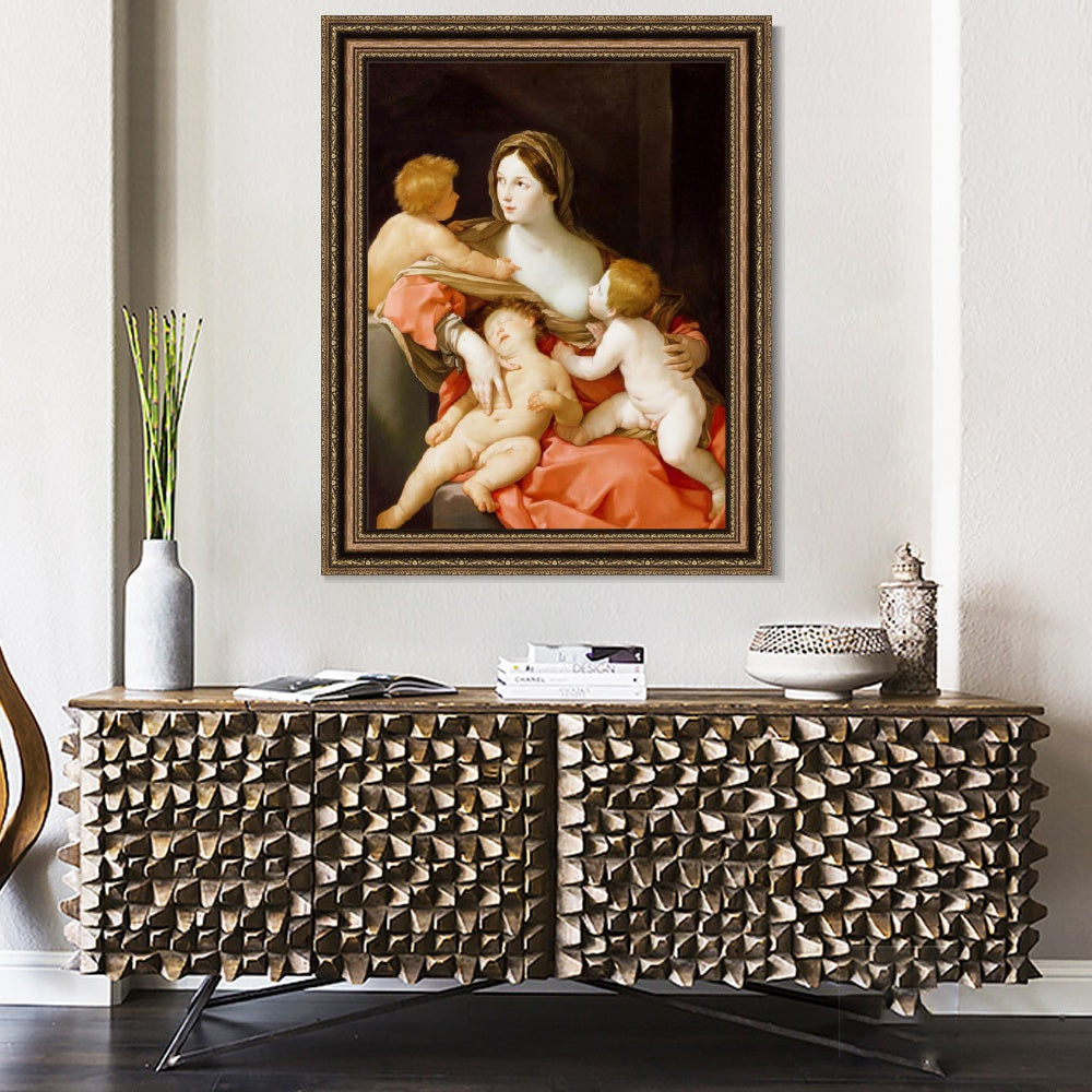 INVIN ART Framed Canvas Art Giclee Print Series#027 by Michelangelo Merisi da Caravaggio Wall Art