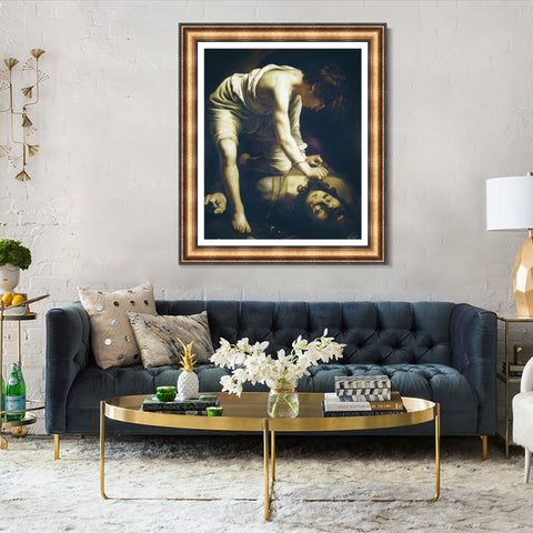 INVIN ART Framed Canvas Art Giclee Print Series#031 by Michelangelo Merisi da Caravaggio Wall Art Living Room Home Office Decorations