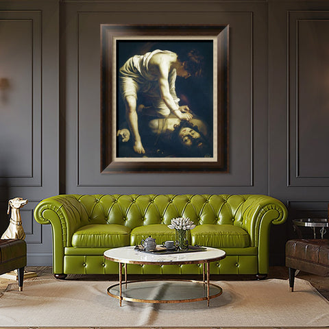 INVIN ART Framed Canvas Art Giclee Print Series#031 by Michelangelo Merisi da Caravaggio Wall Art Living Room Home Office Decorations
