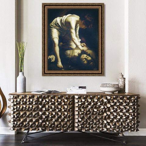 INVIN ART Framed Canvas Art Giclee Print Series#031 by Michelangelo Merisi da Caravaggio Wall Art Living Room Home Office Decorations