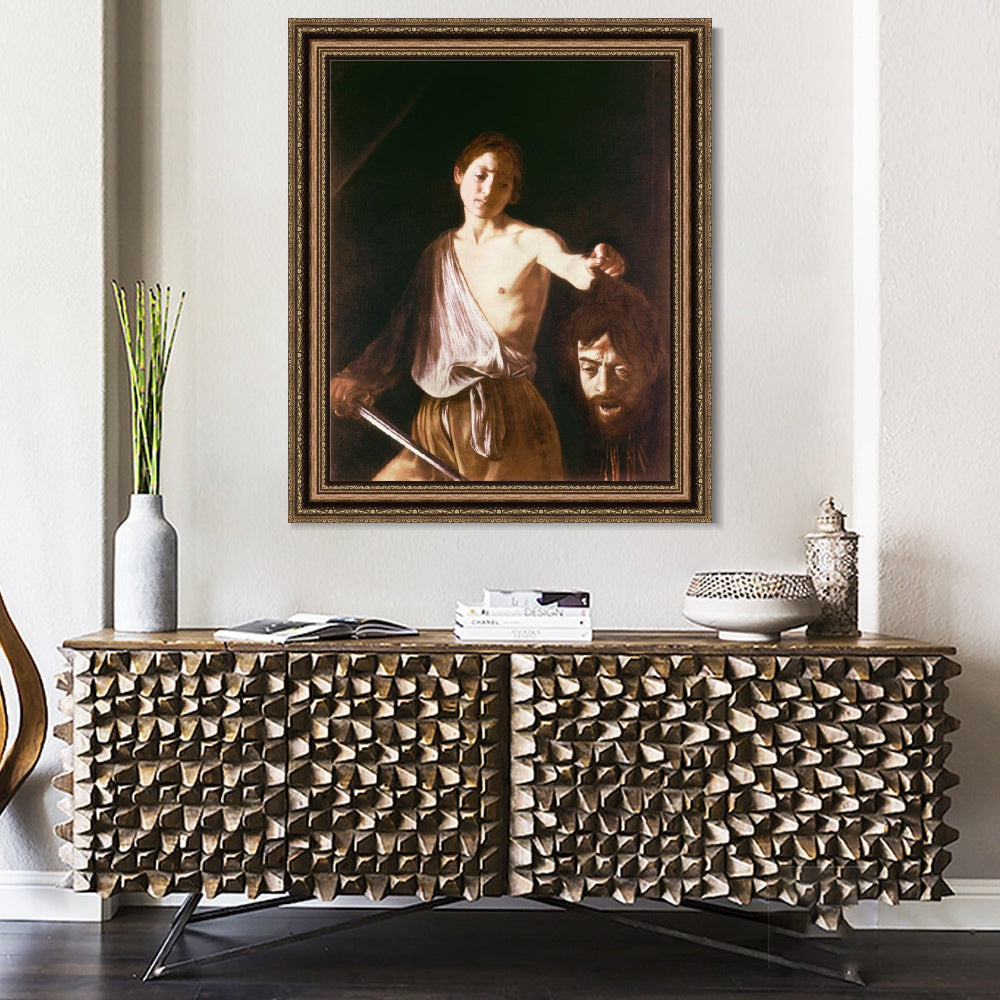 INVIN ART Framed Canvas Art Giclee Print Series#032 by Michelangelo Merisi da Caravaggio Wall Art