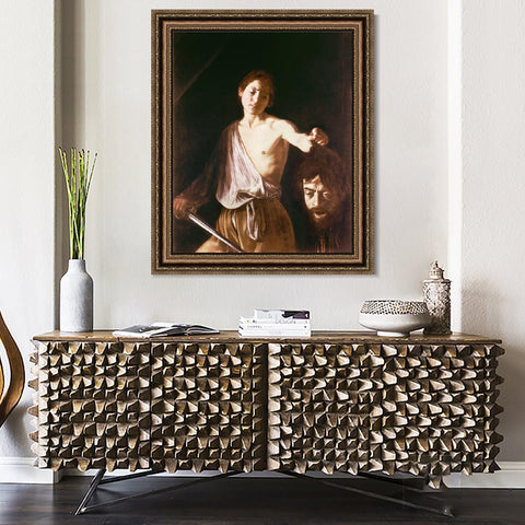 INVIN ART Framed Canvas Art Giclee Print Series#032 by Michelangelo Merisi da Caravaggio Wall Art Living Room Home Office Decorations