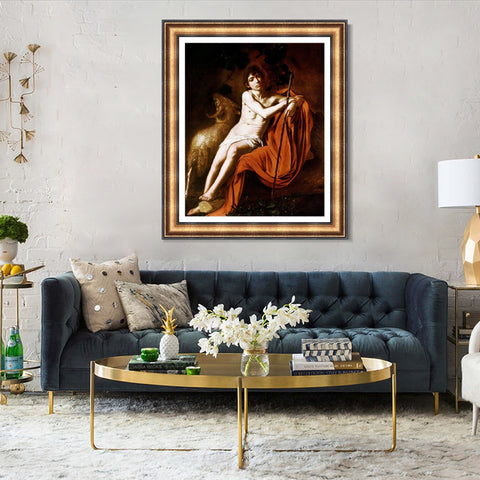INVIN ART Framed Canvas Art Giclee Print Series#033 by Michelangelo Merisi da Caravaggio Wall Art Living Room Home Office Decorations