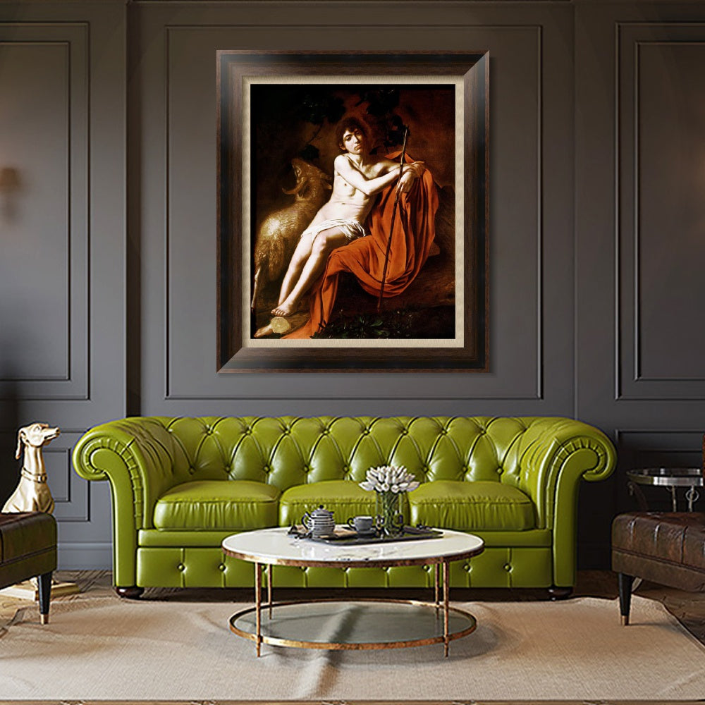 INVIN ART Framed Canvas Art Giclee Print Series#033 by Michelangelo Merisi da Caravaggio Wall Art Living Room Home Office Decorations