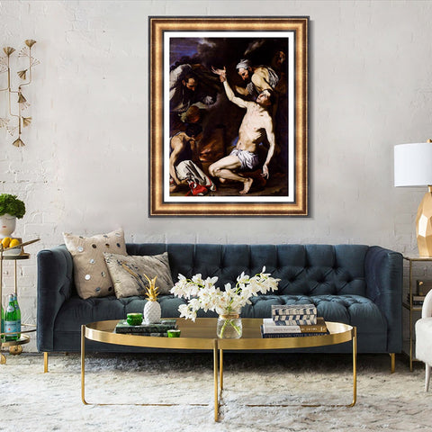 INVIN ART Framed Canvas Art Giclee Print Series#034 by Michelangelo Merisi da Caravaggio Wall Art Living Room Home Office Decorations