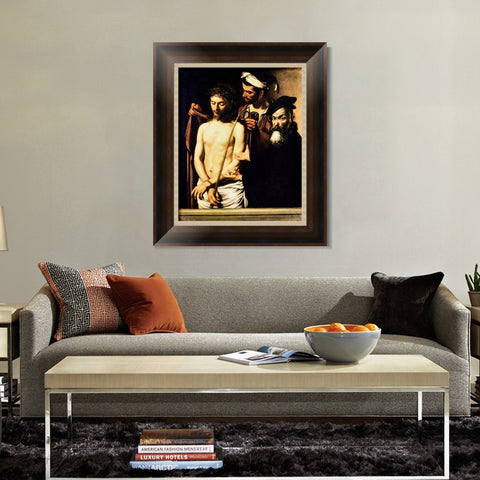 INVIN ART Framed Canvas Art Giclee Print ECCE Homo by Michelangelo Merisi da Caravaggio Wall Art Living Room Home Office Decorations