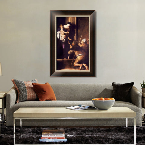 INVIN ART Framed Canvas Art Giclee Print Series#040 by Michelangelo Merisi da Caravaggio Wall Art Living Room Home Office Decorations