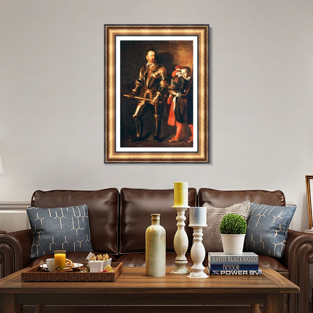 INVIN ART Framed Canvas Art Giclee Print Series#045 by Michelangelo Merisi da Caravaggio Wall Art