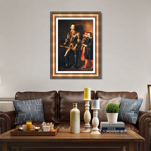 INVIN ART Framed Canvas Art Giclee Print Series#045 by Michelangelo Merisi da Caravaggio Wall Art Living Room Home Office Decorations