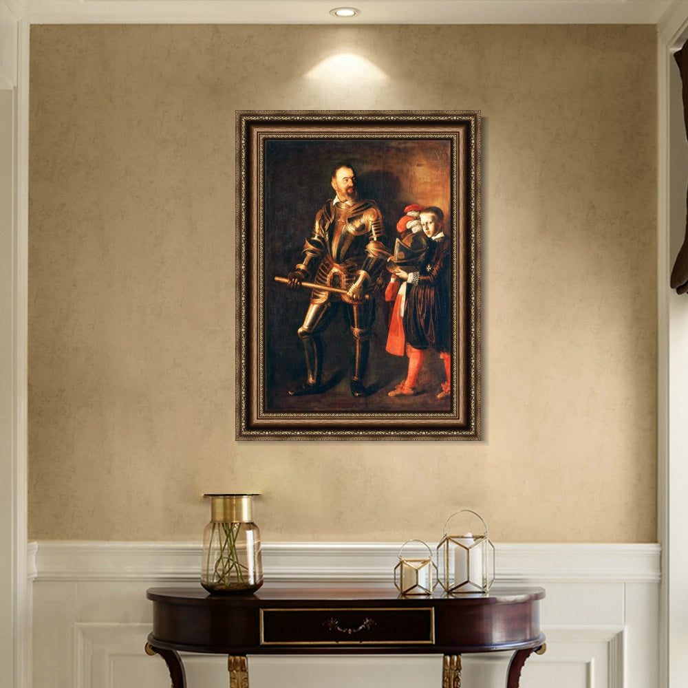 INVIN ART Framed Canvas Art Giclee Print Series#045 by Michelangelo Merisi da Caravaggio Wall Art