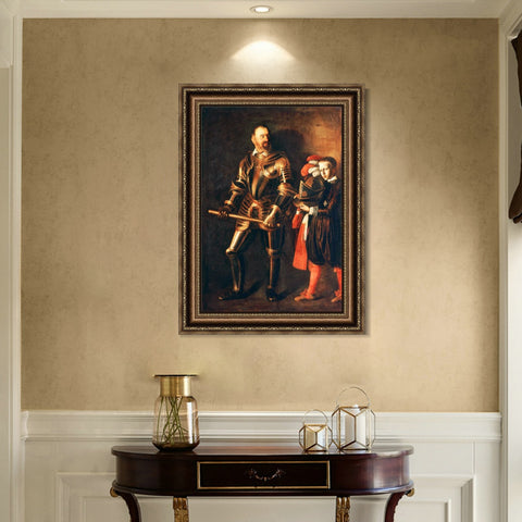 INVIN ART Framed Canvas Art Giclee Print Series#045 by Michelangelo Merisi da Caravaggio Wall Art Living Room Home Office Decorations