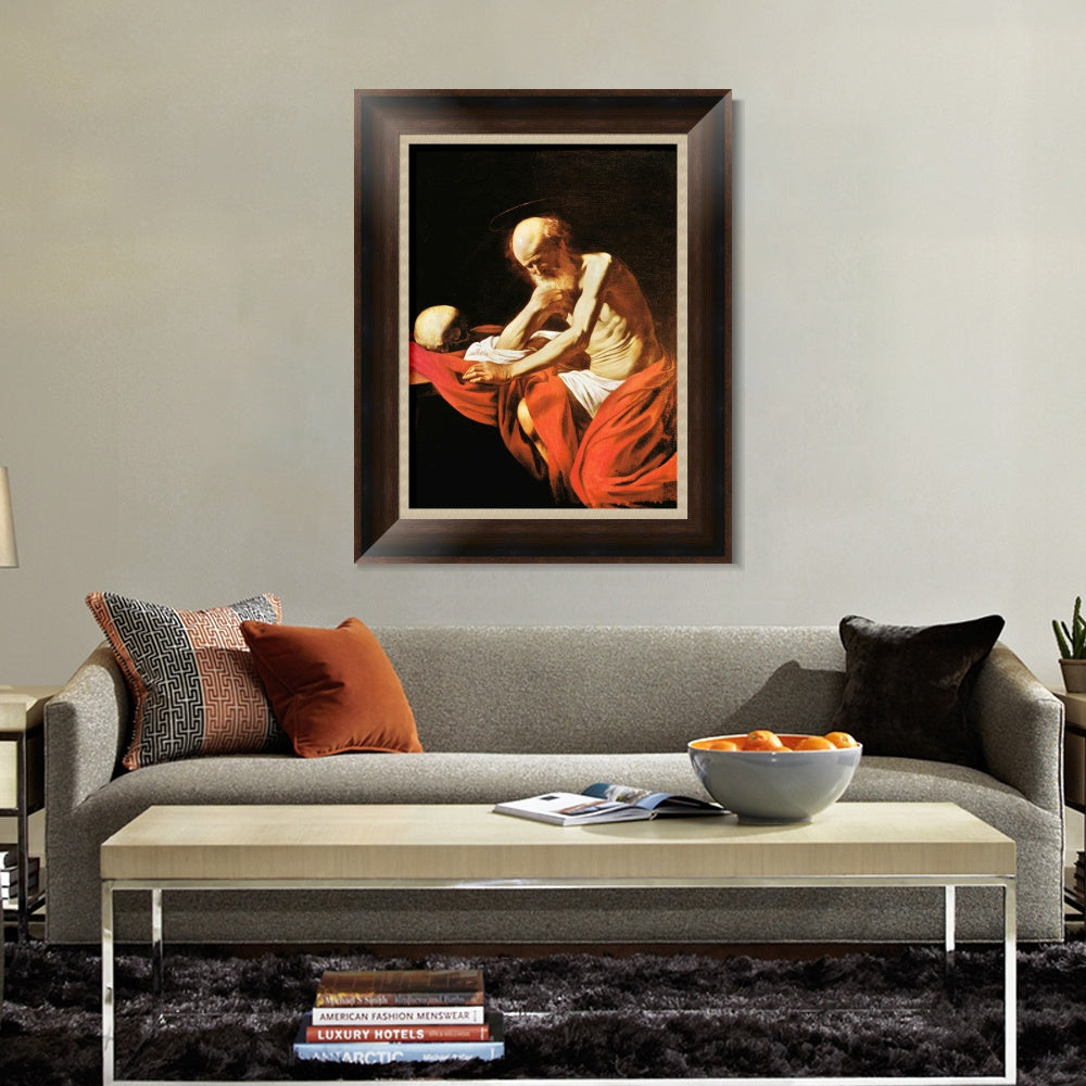 INVIN ART Framed Canvas Art Giclee Print Series#048 by a Lizard by Michelangelo Merisi da Caravaggio Wall Art