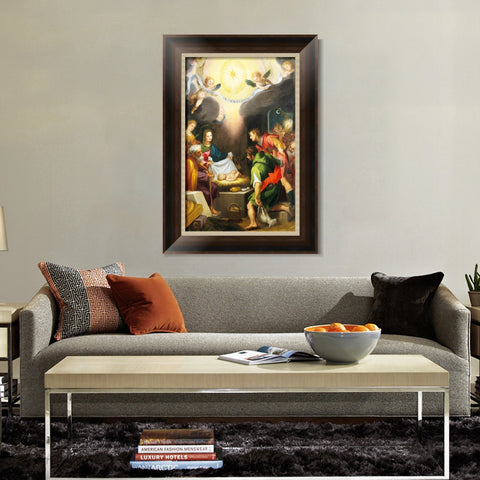 INVIN ART Framed Canvas Art Giclee Print Series#050 by Michelangelo Merisi da Caravaggio Wall Art Living Room Home Office Decorations