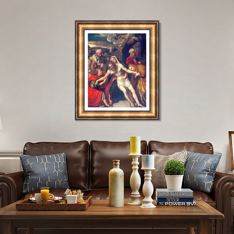 INVIN ART Framed Canvas Art Giclee Print Series#056 by a Lizard by Michelangelo Merisi da Caravaggio Wall Art Living Room Home Office Decorations