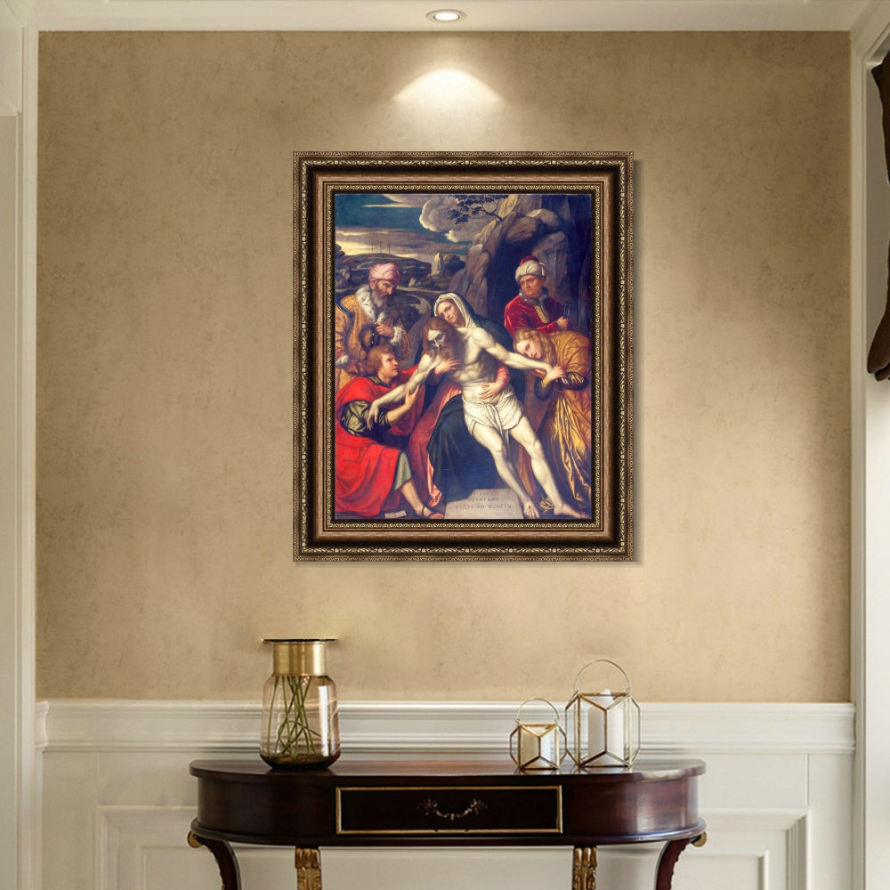 INVIN ART Framed Canvas Art Giclee Print Series#056 by a Lizard by Michelangelo Merisi da Caravaggio Wall Art