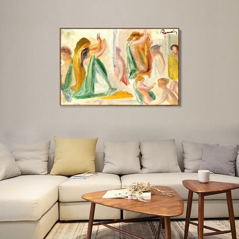 INVIN ART Framed Canvas ESQUISSE POUR OEDIPE by Pierre Auguste Renoir Wall Art Living Room Home Office Decorations