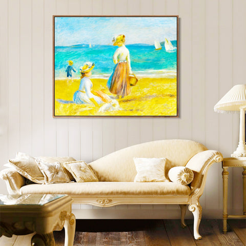 INVIN ART Framed Canvas Series#051 by Pierre Auguste Renoir Wall Art Living Room Home Office Decorations