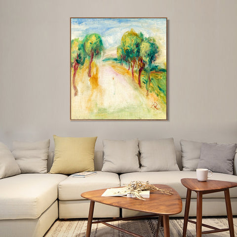 INVIN ART Framed Canvas LA MAISON DE L'ARTISTE by Pierre Auguste Renoir Wall Art Living Room Home Office Decorations