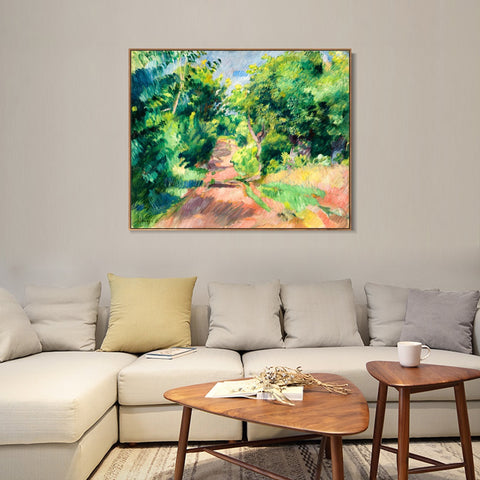 INVIN ART Framed Canvas LES ENVIRONS DE VARENGEVILLE by Pierre Auguste Renoir Wall Art Living Room Home Office Decorations