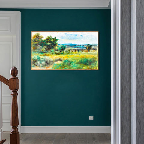 INVIN ART Framed Canvas PAYSAGE 3 by Pierre Auguste Renoir Wall Art Living Room Home Office Decorations