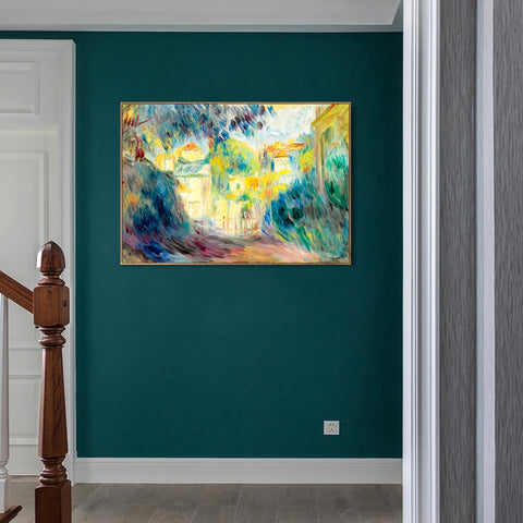 INVIN ART Framed Canvas PAYSAGE 8 by Pierre Auguste Renoir Wall Art Living Room Home Office Decorations