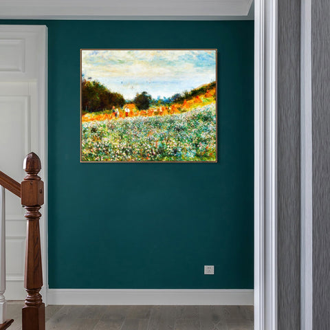 INVIN ART Framed Canvas La Moisson by Pierre Auguste Renoir Wall Art Living Room Home Office Decorations