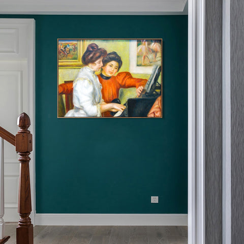INVIN ART Framed Canvas Series#182 by Pierre Auguste Renoir Wall Art Living Room Home Office Decorations