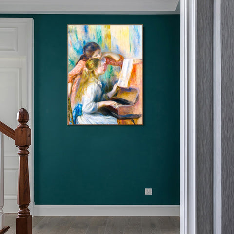 INVIN ART Framed Canvas Series#183 by Pierre Auguste Renoir Wall Art Living Room Home Office Decorations