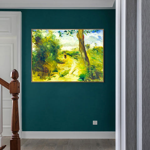 INVIN ART Framed Canvas Landscape between Storms by Pierre Auguste Renoir Wall Art Living Room Home Office Decorations