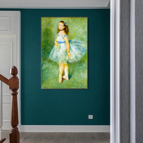 INVIN ART Framed Canvas The Dancer by Pierre Auguste Renoir Wall Art Living Room Home Office Decorations