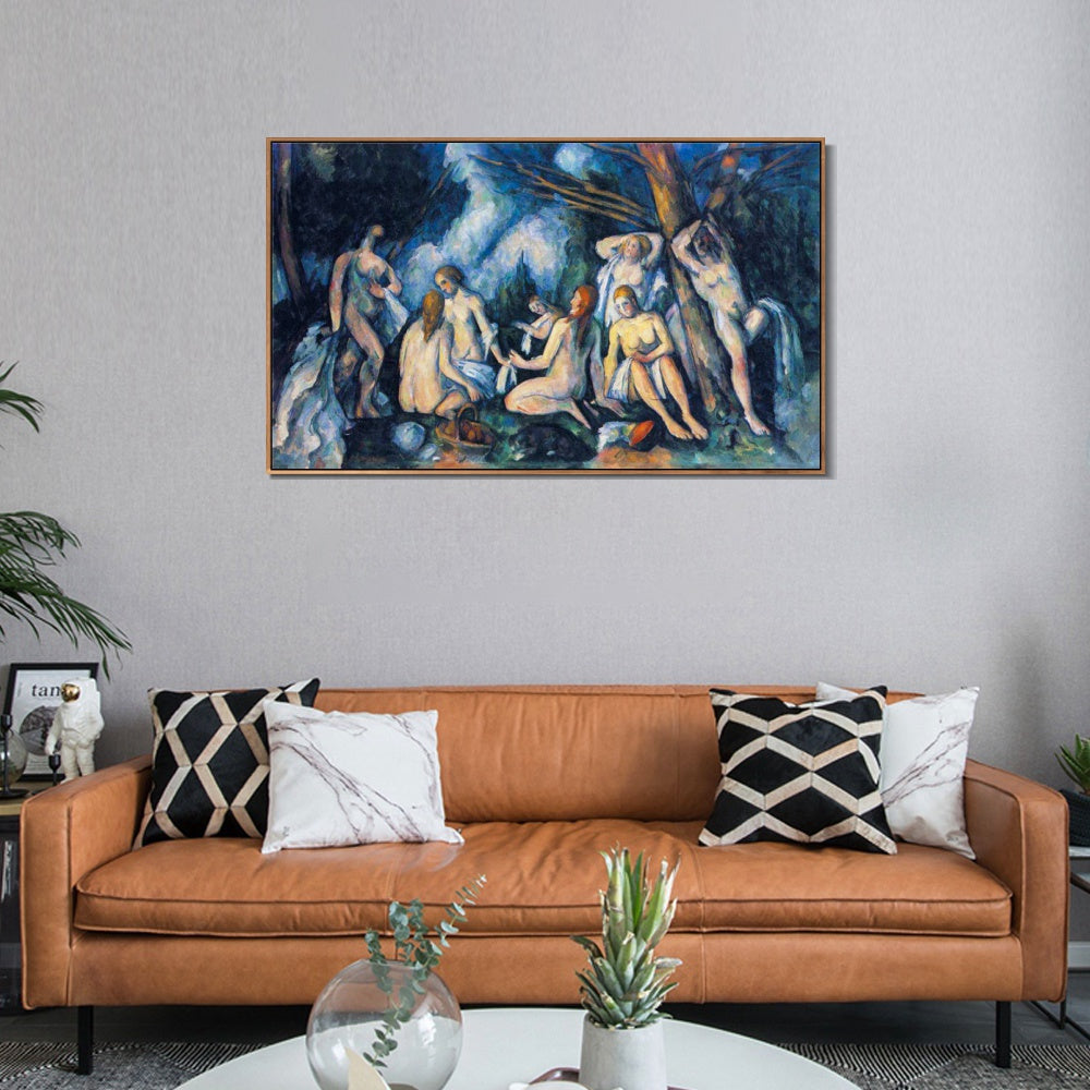 INVIN ART Framed Canvas Giclee Print Art Series#002 by Paul Cezanne Wall Art