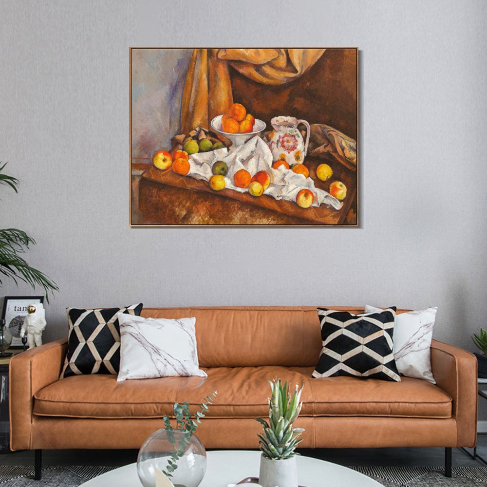INVIN ART Framed Canvas Giclee Print Art Series#009 by Paul Cezanne Wall Art
