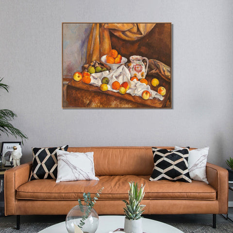 INVIN ART Framed Canvas Giclee Print Art Series#009 by Paul Cezanne Wall Art Living Room Home Office Decorations