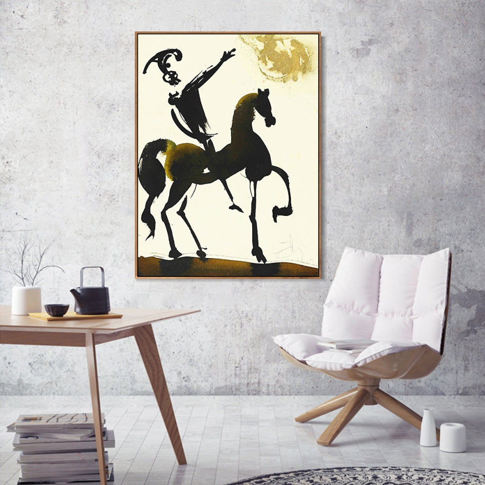 INVIN ART Framed Canvas Series#024 by Salvador Dal Wall Art Living Room Home Office Decorations
