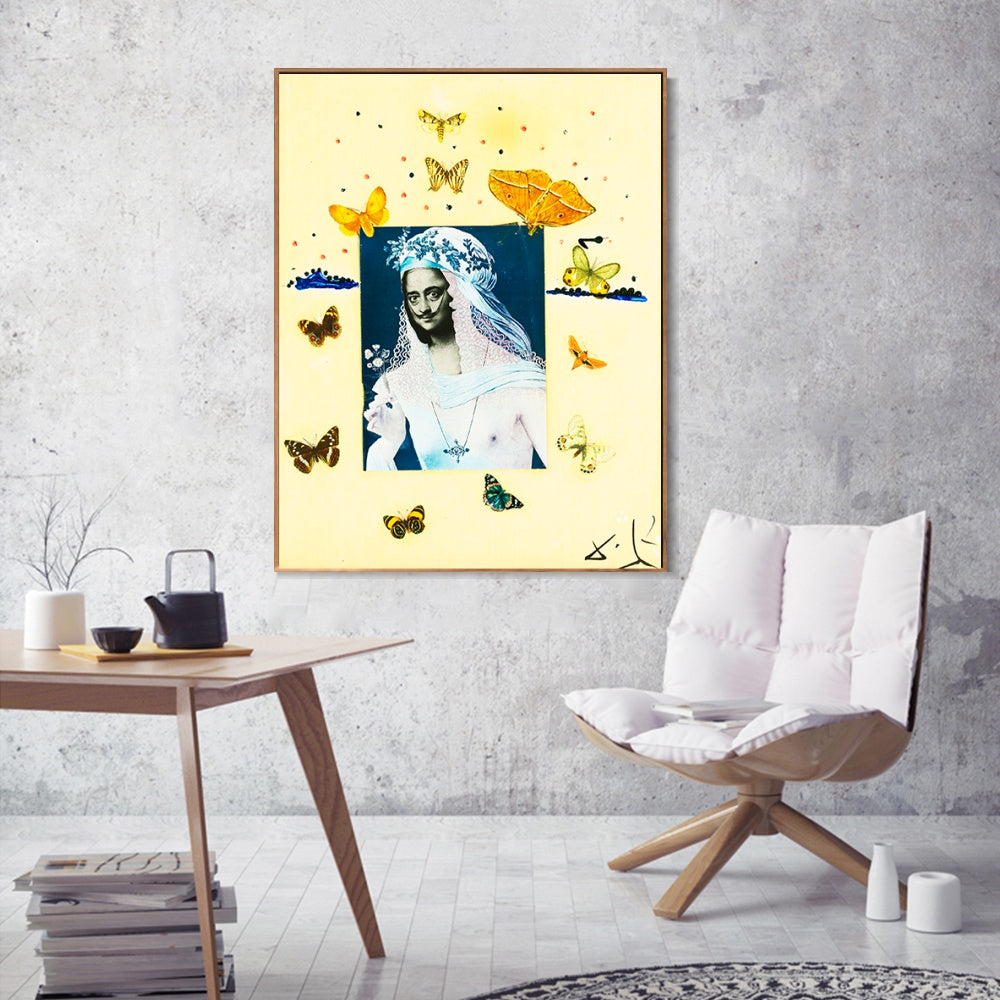 INVIN ART Framed Canvas Series#041 by Salvador Dal Wall Art Living Room Home Office Decorations