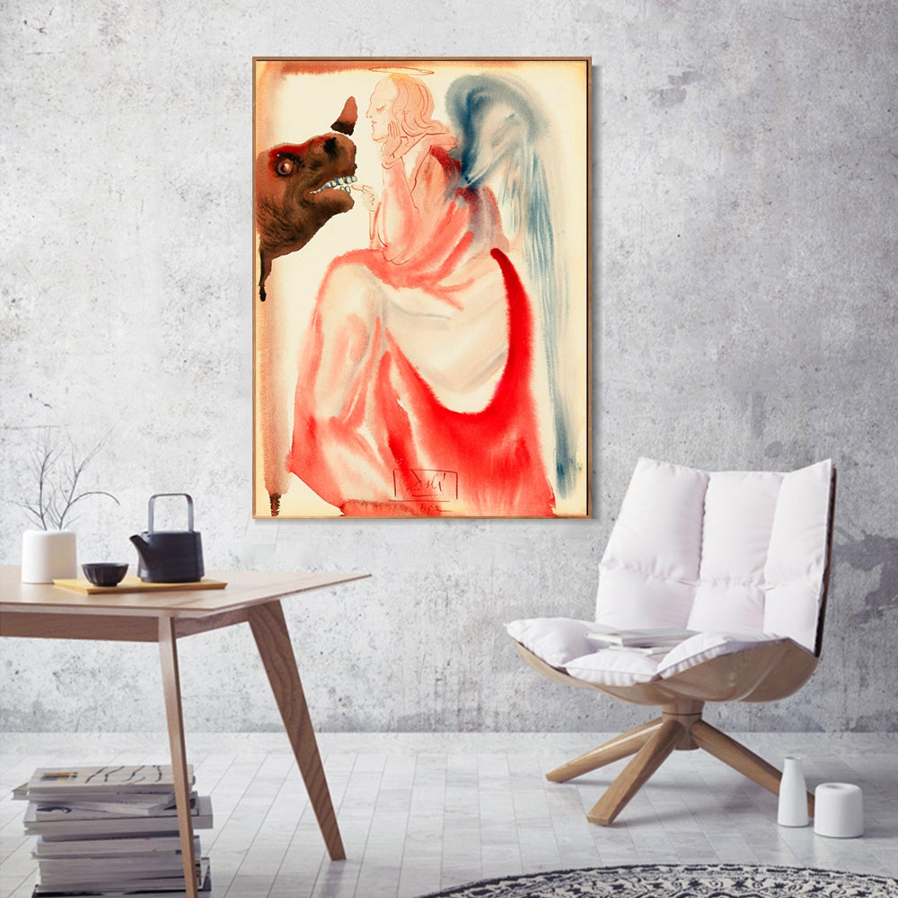 INVIN ART Framed Canvas Series#050 by Salvador Dal Wall Art Living Room Home Office Decorations