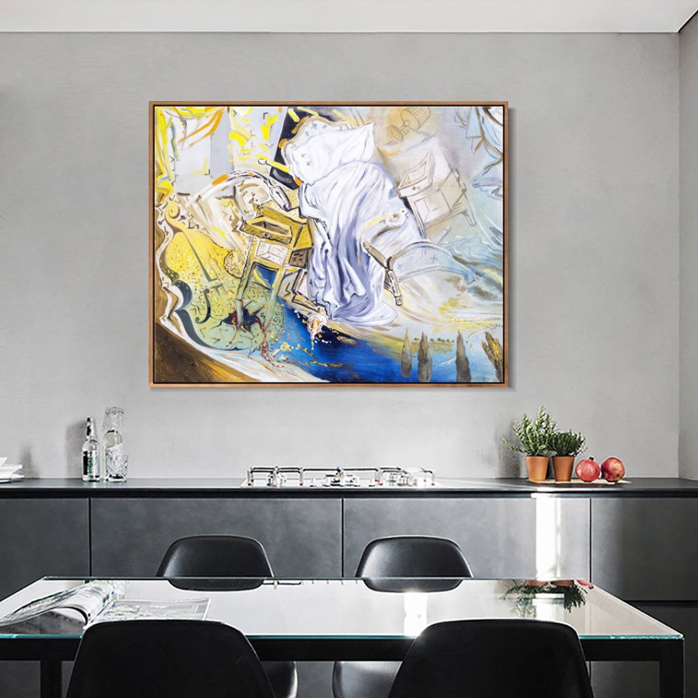 INVIN ART Framed Canvas Series#090 by Salvador Dal Wall Art Living Room Home Office Decorations